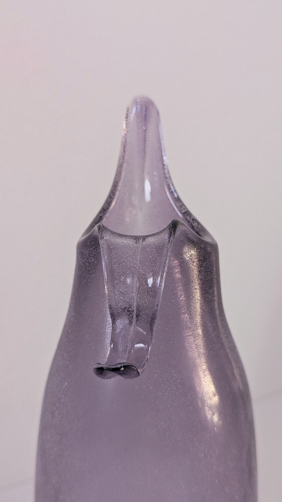 Rare carafe/vase Murano « Scavo » – Améthyste monochrome – Années 1960/70 – Glass (photo 5 of 10)