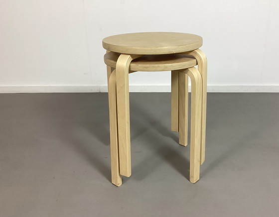 Image 1 of 2 sgabelli Frosta vintage in faggio