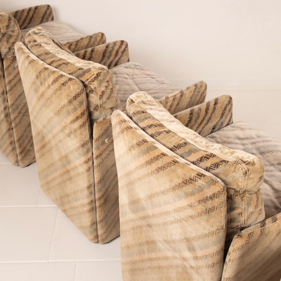 Set van 4 Salpol Fauteuils van Angelo Mazzola in samenwerking met Missoni – Velvet (photo 16 of 19)