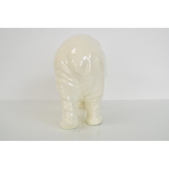 Image 1 of Vintage porcelain polar bear sculpture for Royal Dux, Czechoslovakia 1925s