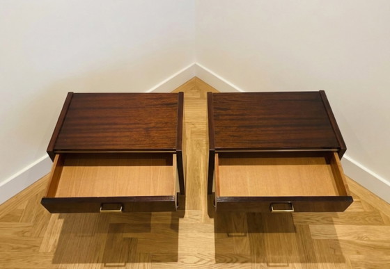 Image 1 of Einzigartiges Paar dänischer Design-Nachttische – Mid-Century-Stil der 1960er Jahre