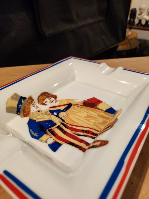 Ashtray Villeroy et Boch Uncle Sam and Lady Liberty