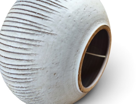 Grote Italiaanse keramische lamp uit de jaren 60 – Tafellampen, Ceramic, Textile (photo 3 of 9)