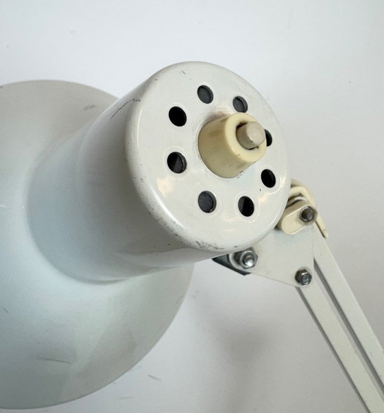 Image 1 of Lampada da tavolo vintage bianca da architetto italiano, anni '70