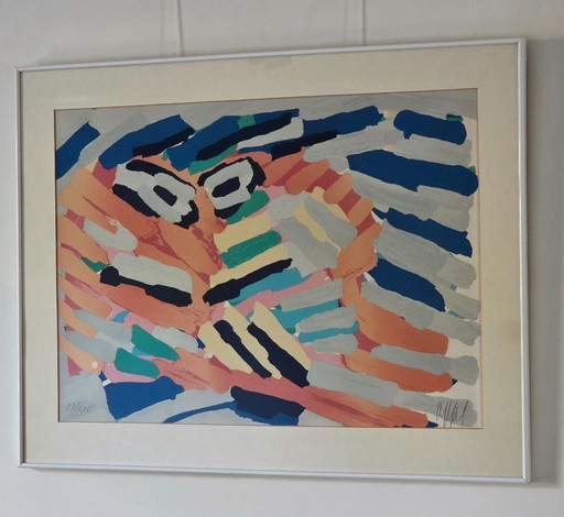 Karel Appel - Máscara - 79/175 - Firmado a mano