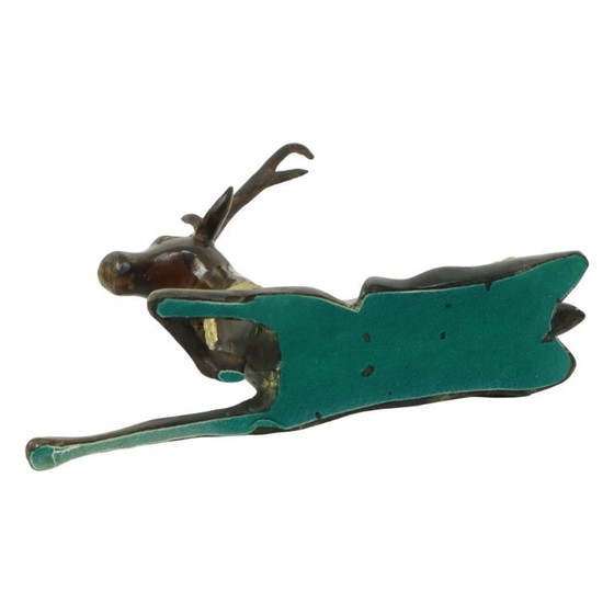 Image 1 of Statua in bronzo d'epoca raffigurante un cervo sdraiato