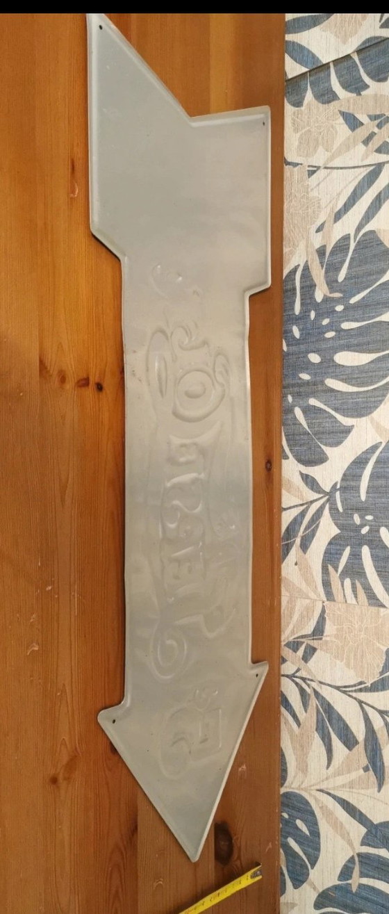 Image 1 of Vintage Pepsi-Cola Sign 🥤 - Metal Arrow