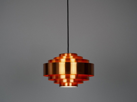 Image 1 of Pair of 2 Danish vintage pendant lamps Ultra by Jo Hammerborg, Fog og Morup, 1960s