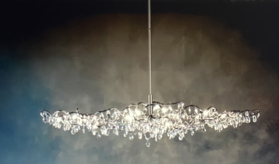 Image 1 of Harco Loor Table Lamp With Crystals