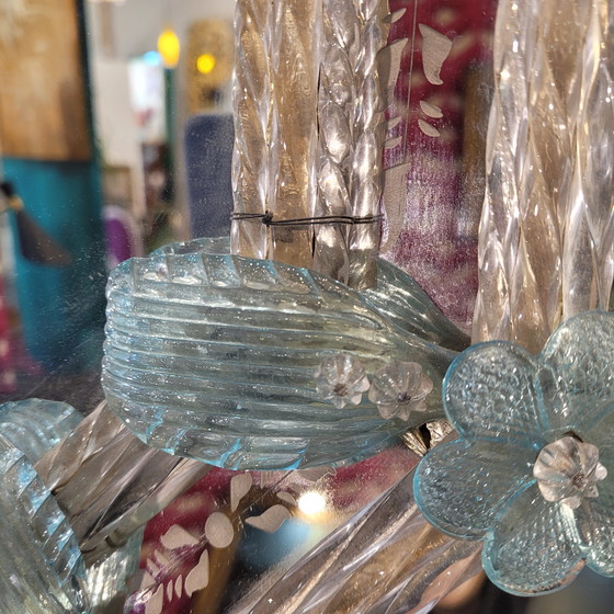 Image 1 of Espejo En Cristal De Murano, Grabado Al Ácido, Ongaro E Fuga, S. XX – Italia