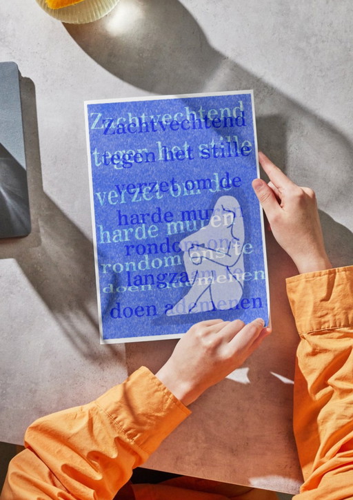 A4 Poster - Als De Muren Om Ons Heen – Paper