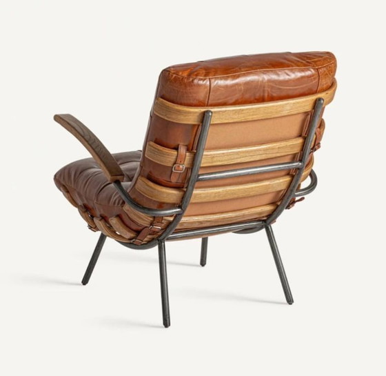Image 1 of Sillón de cuero hecho a mano