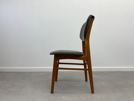 Image 1 of Set of 4 vintage 1960s teak chairs