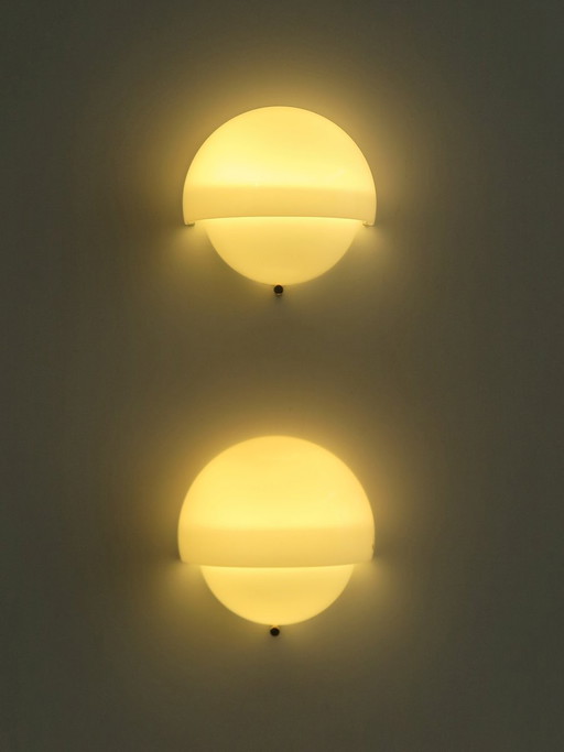Appliques murales Mania de Vico Magistretti pour Artemide, années 60, set de 2
