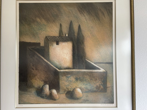 Peinture d'Elmar Gille – kunst, Glass, Metal