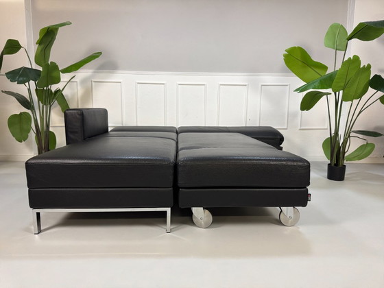 Image 1 of Brühl Fourtwo Sofa Leder Schlafsofa Four Two Schwarz