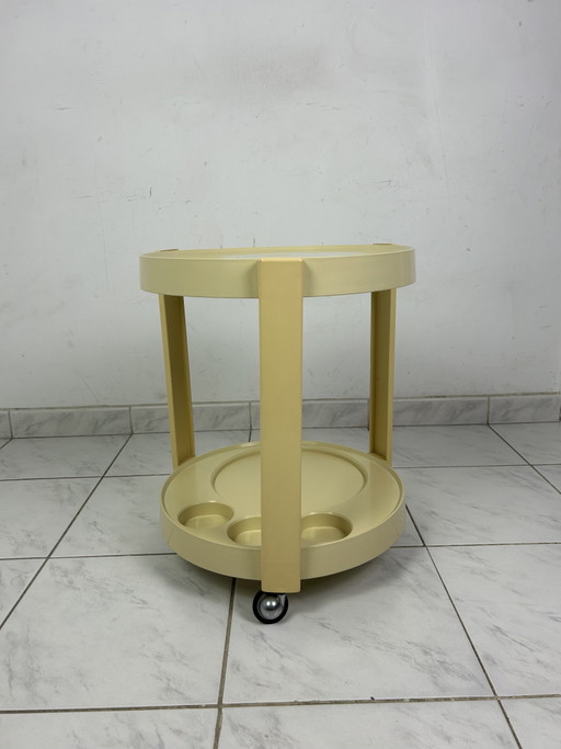 Tavolino/carrello vintage in stile era spaziale
