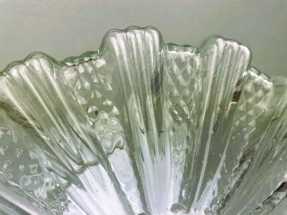 Image 1 of Helder glazen wand- of plafondinbouwlamp, ideaal voor lage plafonds