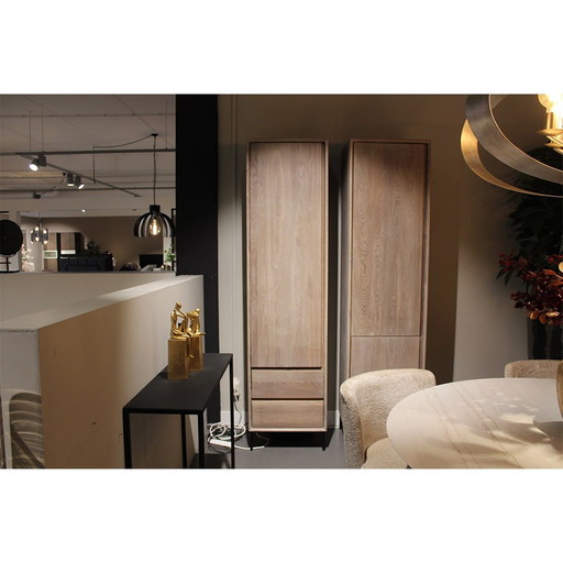 Aurora high cabinet left-hand side – Bks Meubelen, wandkast, Wood, Modern