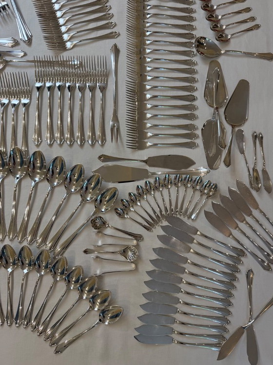 Zeldzame BSF Friederike bestekset – 235 stuks – 800 zilver – BSF Besteck, Servies, Silver (photo 8 of 12)