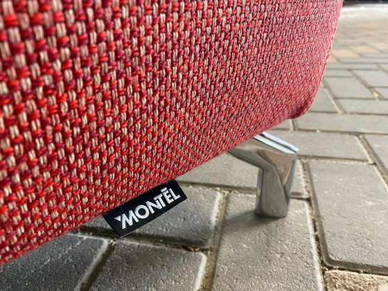 Image 1 of Hermoso sofá esquinero de tela roja