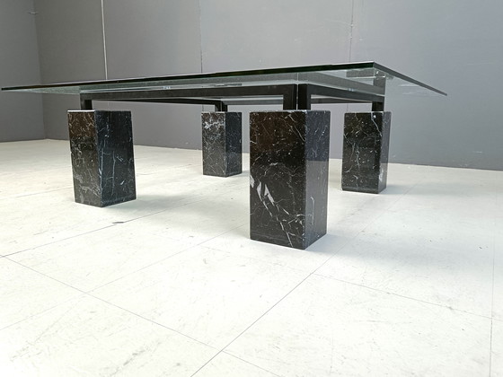 Image 1 of Vintage Marble Coffee Table By Artedi, 1980S