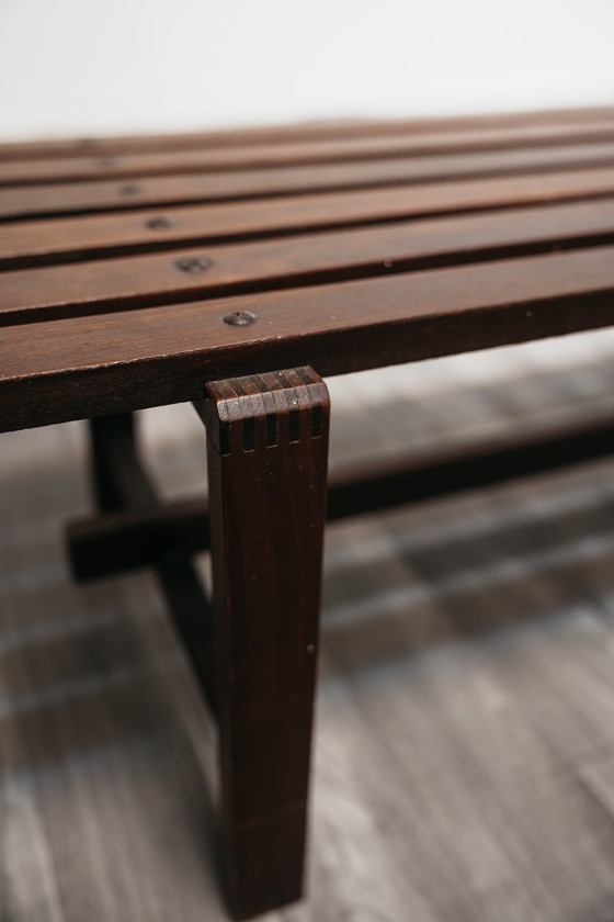 Image 1 of 1960s Scandinavian Teak Bench, Mid-Century Modern