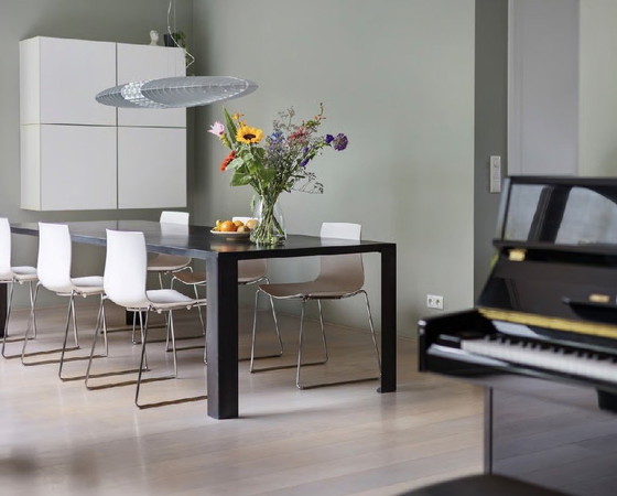 Image 1 of Zeus large steel design dining table like new!