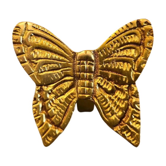 Image 1 of Sculture di farfalle in ottone dorato - Set di 3 | Decorazione per la casa vintage di Saraya Abden