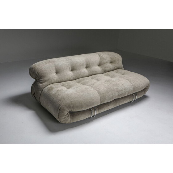 Image 1 of Vintage Soriana 2-Seat Sofa by Afra e Tobia Scarpa for Cassina 1970s