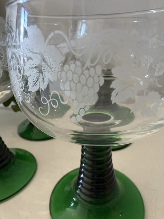 Image 1 of Set of 4 roemer glasses