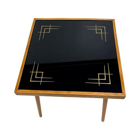 Image 1 of Mesa de centro Alfred Busch, Alemania, década de 1960, vidrio y madera de haya