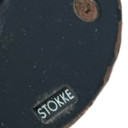 Stokke - Bureaustoel / Steun - Model 'Move' - Zwart leder - hoog model, in hoogte verstelbaar