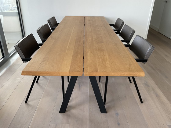 Image 1 of Eikenhouten eettafel 