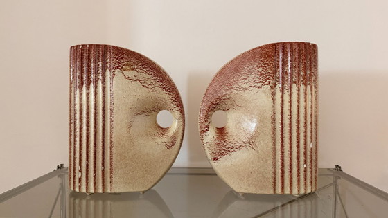 Image 1 of Pair of Bertoncello vases – Italian ceramics – 1970s