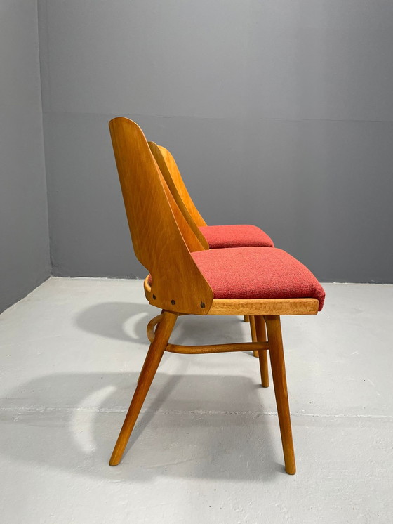 Image 1 of Pair of TON Model 514 Dining Chairs – Radomír Hofman, 1960s