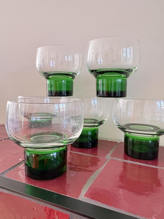 Image 1 of Vintage Luminarc wijnglazen likeurglazen 6x