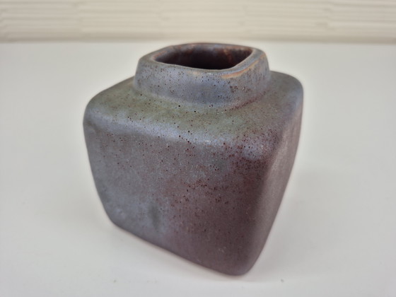 Image 1 of Chimney vase. Vintage block vase/ikebana.
