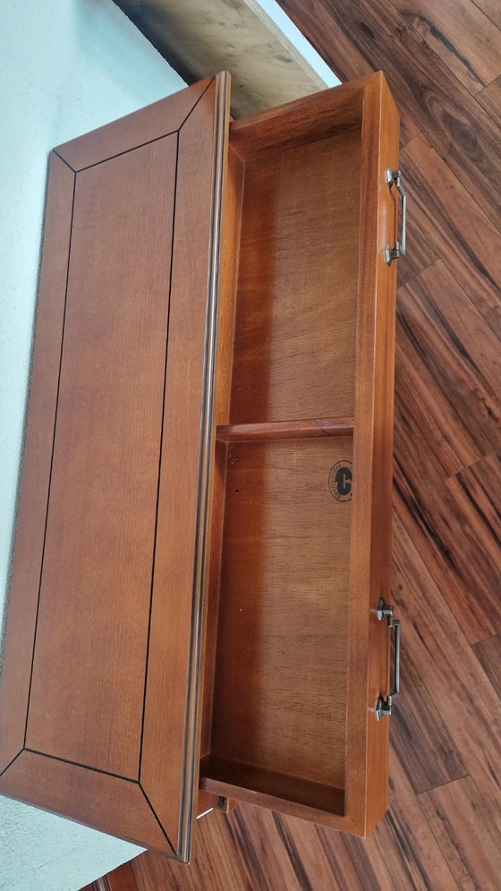 Guerra Vanni console table, brown wood, Metal, Klassiek (photo 5 of 10)