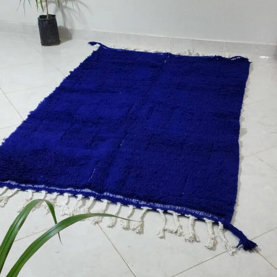 Tappeto marocchino in lana blu 250cm x 150cm – Tappeti, Wool, Bohemian (photo 4 of 7)