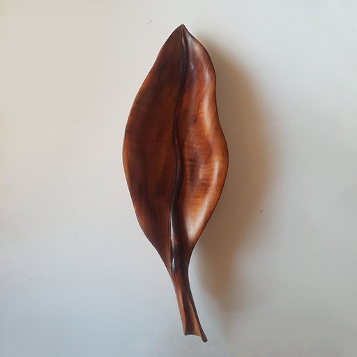 Blattschale aus Olivenholz von Atelier Falfer, 1950er Jahre – schalen, Wood (photo 2 of 10)
