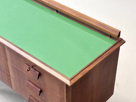 Image 1 of Eccezionale credenza italiana di metà secolo con specchio, anni '60