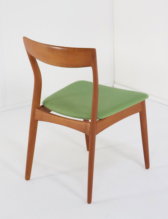 Image 1 of 4X R. Borregaard Voor Viborg Stoelen Eetkamerstoelen Vintage Deens