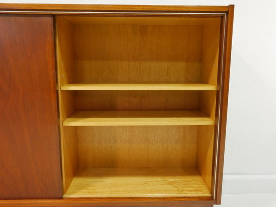 Image 1 of Vintage highboard / sideboard with large display cabinet from the 60s