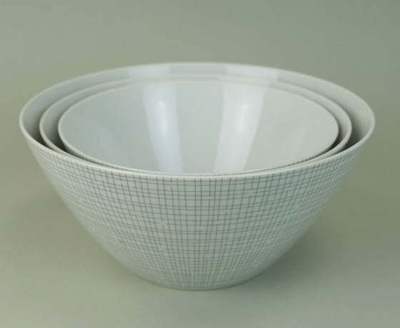 Image 1 of 3 cuencos Arzberg 2025 Heinrich Löffelhardt 1957 Diseño clásico