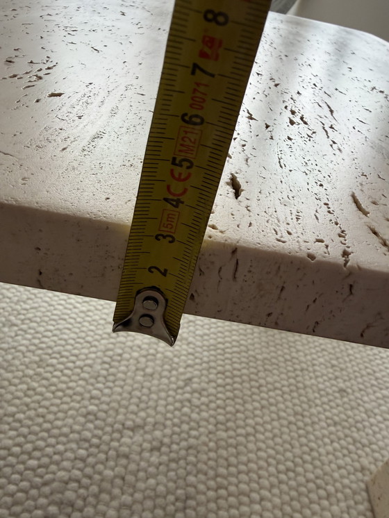 Image 1 of Vintage travertine coffee table, Italian modernism, 1970s