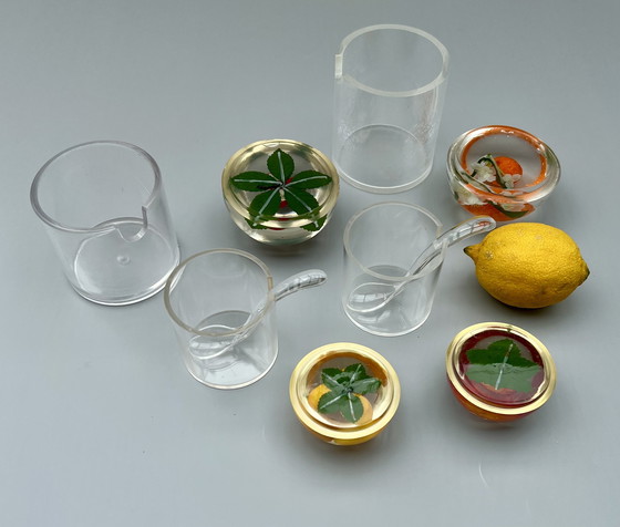 Image 1 of Vintage convolute - jam jars & plexiglass objects - 60s/70s