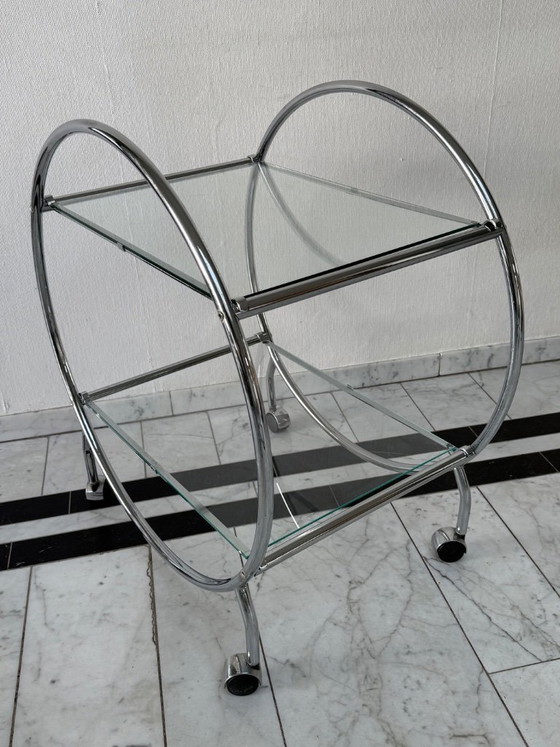 Image 1 of Chariot de service Art déco Bauhaus