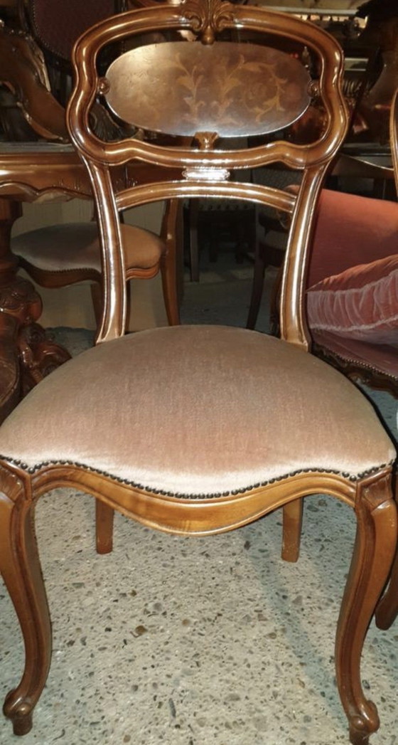 Image 1 of 4 Italianoanse barok eetkamer stoelen 