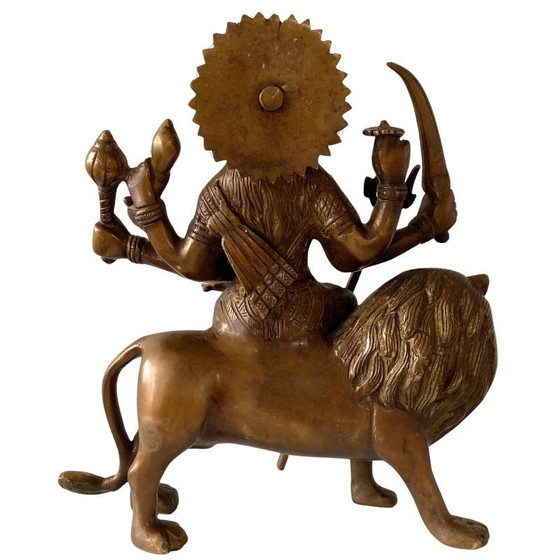 Durga de Bronce sobre León – Antigua Estatua Diosa Hindú – Esculturas, Bronze (photo 6 of 13)